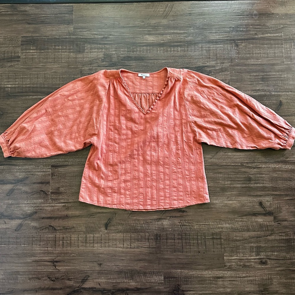 Madewell Raglan Peasant Stripe
Orange Boho Oversized Top
Women's Size Medium